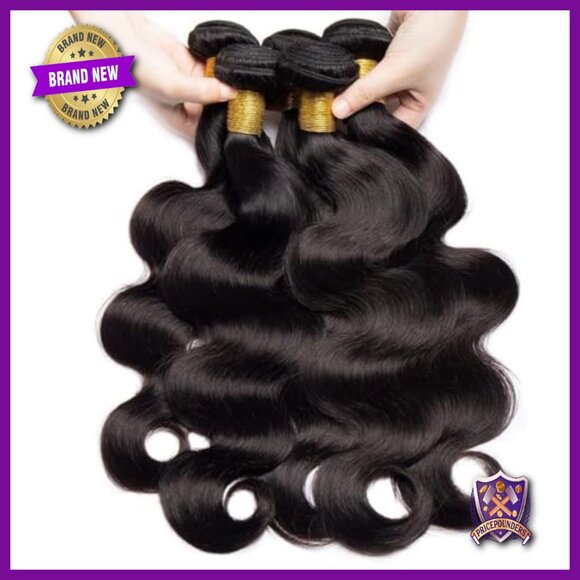 4 Bundle 18 Inch Body Wave Human Hair Extensions Sew-In Brazilian Virgin